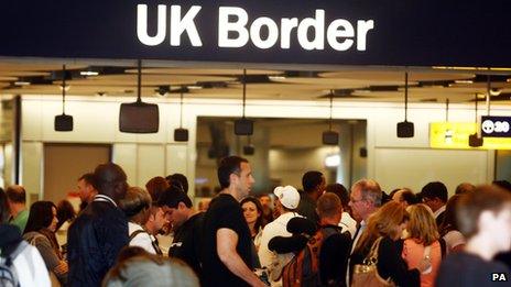 UK Border control queues