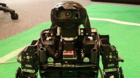 Plymouth University's humanoid ninja-style robot. Pic: Phil Culverhouse, University of Plymouth