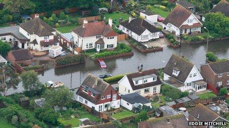 Residential road in West Sussex