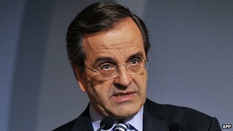 Greek conservative leader Antonis Samaras, 31 May 2012