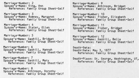 LDS church membership records