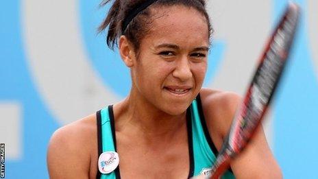 Heather Watson beaten at the Aegon Classic