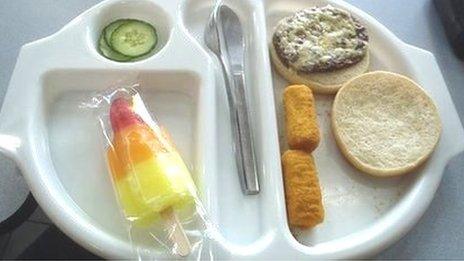 Photo of Martha's school lunch