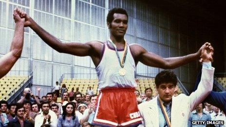 Teofilo Stevenson at the 1980 Moscow Olympics