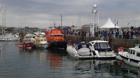 Boat blessing, Guernsey, 17 June 2012