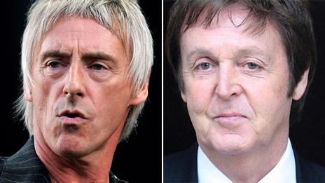 Paul Weller and Paul McCartney