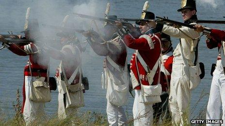 War of 1812 reenactment in Maryland