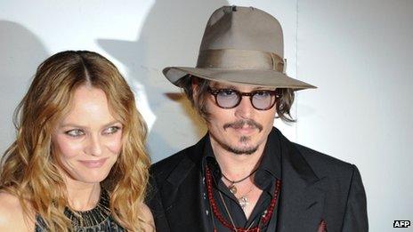 Vanessa Paradis and Johnny Depp