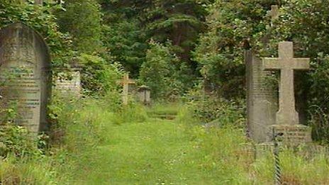 View of Arnos Vale cemetery, Bristol