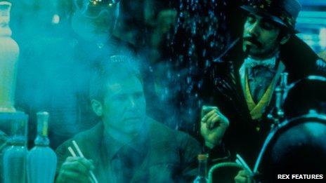 Harrison Ford in a scene from Blade Runner