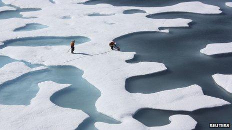 Scientists in the Arctic