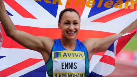 British heptathlete Jessica Ennis