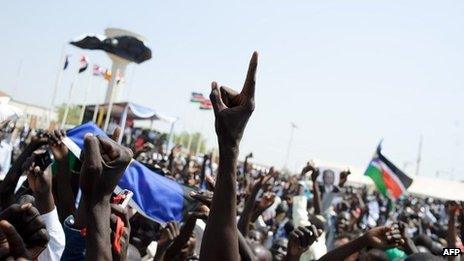 Celebrations following South Sudan independence referendum