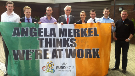 The Merkel Lads met the German ambassador to Ireland