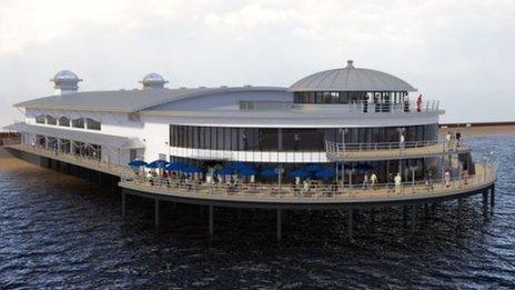 Artist's impression of the new Felixstowe Pier