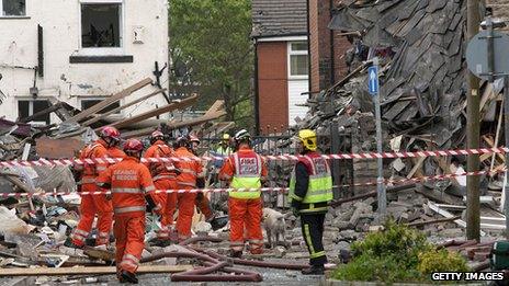 Emergency services search the rumble in Oldham