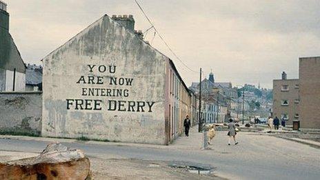 Bogside in Derry, 1972