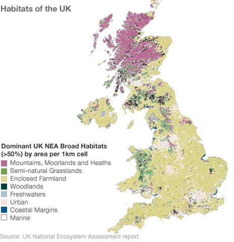 Map from the NEA report showing which areas are urban