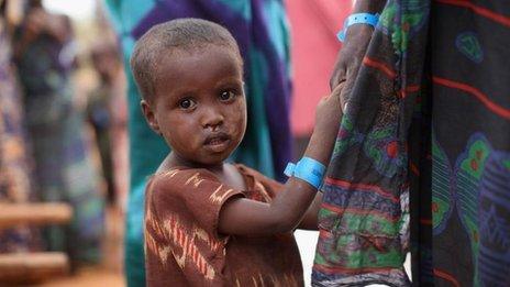 Child waiting for food