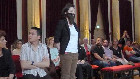 La Barbe activist in Freemason's lodge