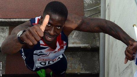 Great Britain sprinter Dwain Chambers