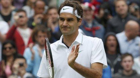 Roger Federer at Wimbledon