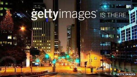 Screengrab of Getty Images