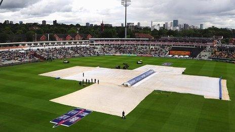 Rain delays the start of the third one-dayer at Edgbaston