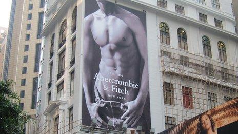 Abercrombie & Fitch store under renovation in Hong Kong