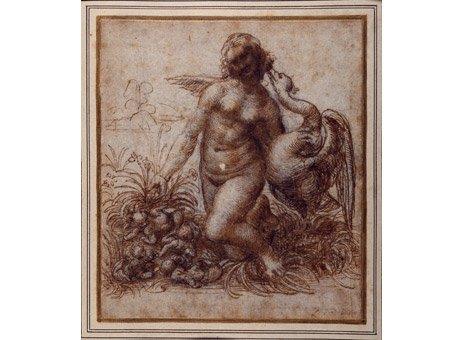 Leonardo da Vinci, Leda and the Swan, circa 1503 - 1504