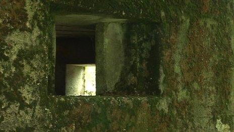 Inside a pillbox