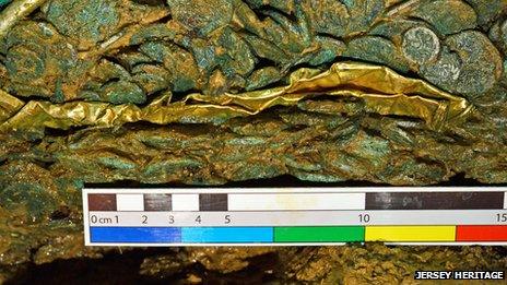 Gold may have been found in coins hoard