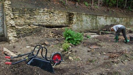 Archaeological dig at Woodchester Mansion