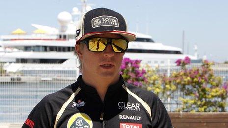 Kimi Raikkonen in Valencia