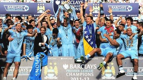 Premier League champions Manchester City