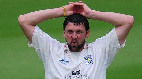 Fast bowler Steve Harmison