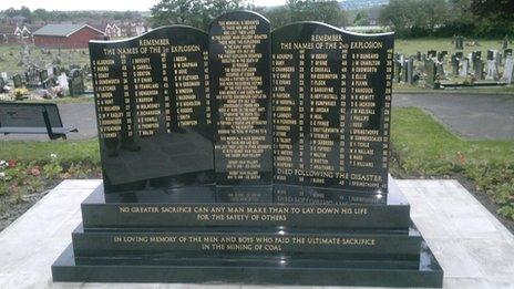 Memorial at Denaby Cemetery