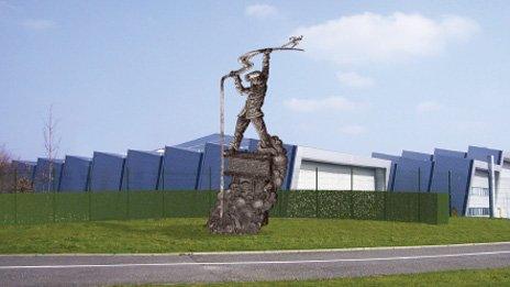 Artists impression of Ravenscraig sculpture