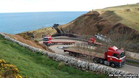 Berriedale Braes hairpin bend