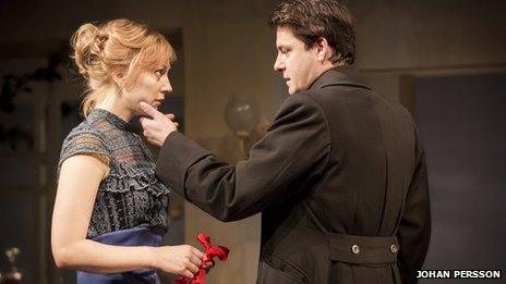 A Doll’s House - Hattie Morahan (Nora Helmer) and Dominic Rowan (Torvald Helmer)