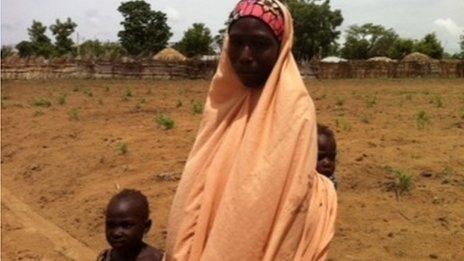 Nigerian mother and two children