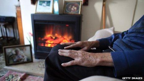 A person sitting in room