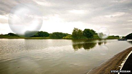 Fairhaven Bubbles art installation