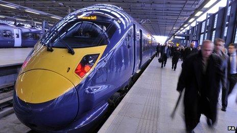 Javelin train at St Pancras