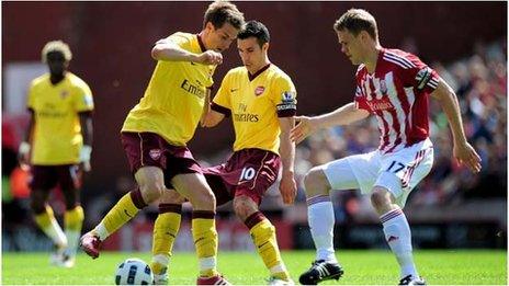 Aaron Ramsey and Ryan Shawcross