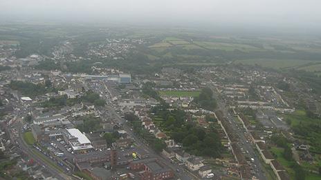 A image from the balloon soon after it took flight