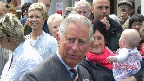 Prince Charles in Aberaeron