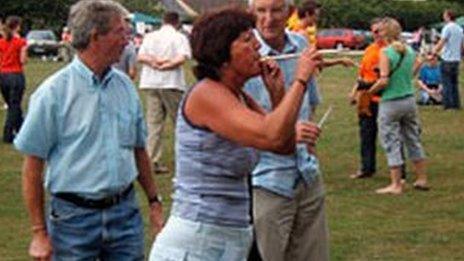 Sandra Ashley, ex-pea shooting champion, pictured in 2008