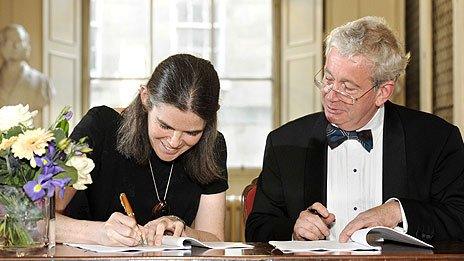 Prof Daphne Koller, Co-Founder of Coursera and Professor Sir Timothy O'Shea, Principal of The University of Edinburgh