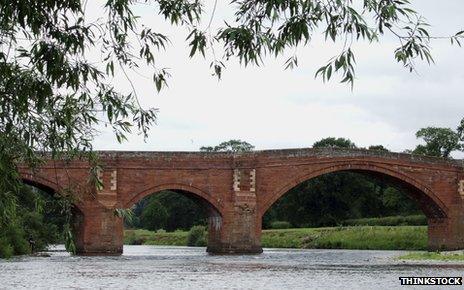 View of bridge in Eden, Cumbria